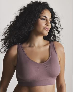 Pretty Secrets V Neck Seamfree Comfort Bra - Purple