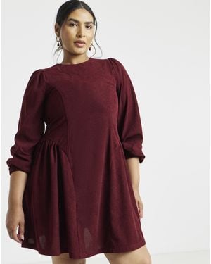 Simply Be Cord Mini Dress - Red