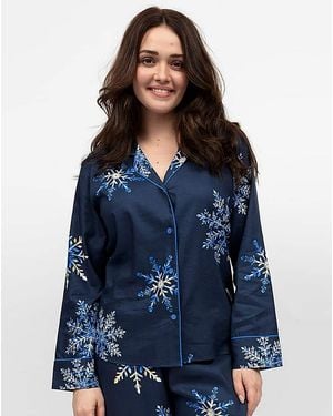 Cyberjammies Frosty Pyjama Top - Blue