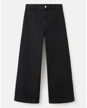 Mango Catherin High Rise Crop Jean - Blue
