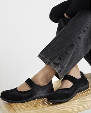 Heavenly Soles Sporty Mary Jane Eee Fit - Black