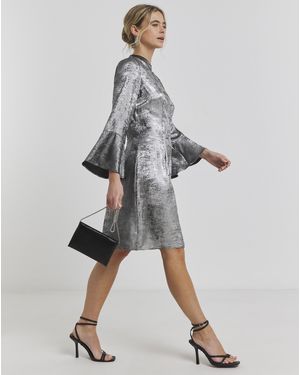 Joanna Hope Foil Dress - Grey
