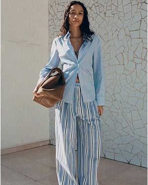 Mango Trousers Trilussa - Blue