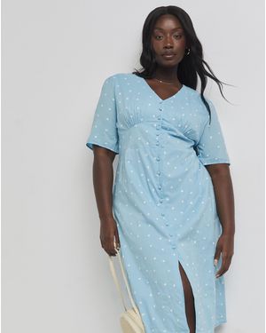 Nobody's Child Alexa Midi Dress - Blue