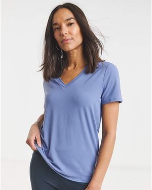 Skechers Godri Serene V-Neck Top - Blue