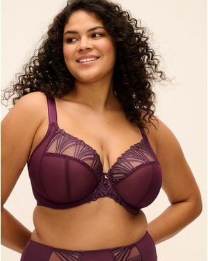 Elomi Reja Wired Plunge Bra - Purple
