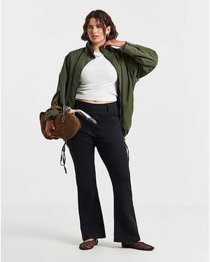 Simply Be Flared Pull On Jeggings - White