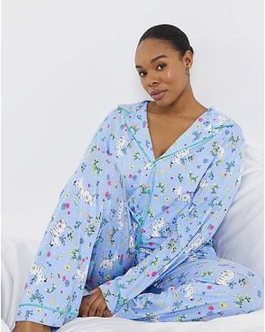 Pretty Secrets Revere Pyjama Set - Blue