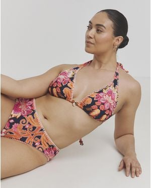 Figleaves Frida Detail Triangle Bikini - Pink