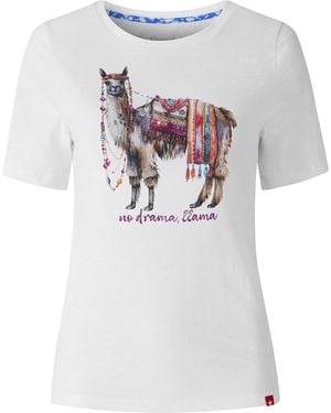 Joe Browns Jb No Drama Llama Graphic Tee - White