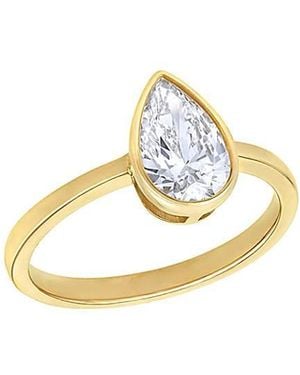 iJewel 9Ct Lab Diamond 1Ct Ring - Metallic