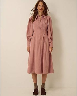 Monsoon Skye Stretch Corduroy Midi Dress - Pink