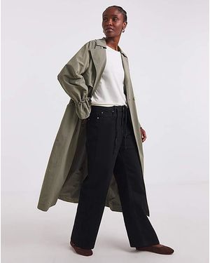 Simply Be Utility Maxi Trench - Green