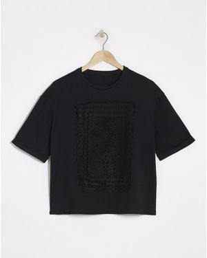 Native Youth Panel T-Shirt - Black