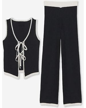 Simply Be Waistcoat And Trouser Co-Ord - Black