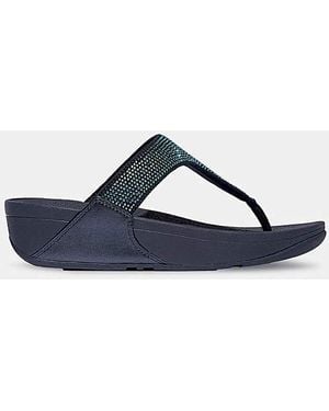 Fitflop Fit Flop Lulu Crystal Toe-Post Sandals - Blue