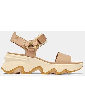 Sorel Kinetic Impact Y-Strap High Sandal - Natural