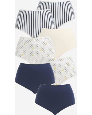 Pretty Secrets 7 Pack Full Fit Brief - Multicolour