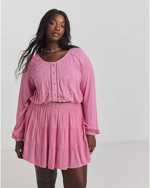 Simply Be Katerini Beach Co-Ord - Pink