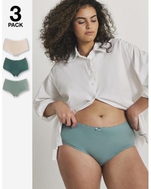 Pretty Secrets 3 Pack Short Briefs - Grey