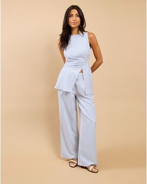 Little Mistress Lm Stripe Trouser - Blue