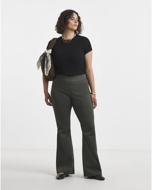 Simply Be Flare Weekender Jeggings - Green