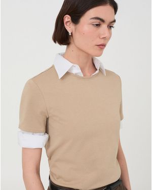 Mango Cotton T-Shirt - Natural