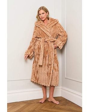 JAM The Label Ribbed Dressing Gown - Natural