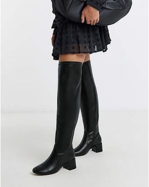 Simply Be Otk Stretch Toggle Boot Wide C/Sc - Black