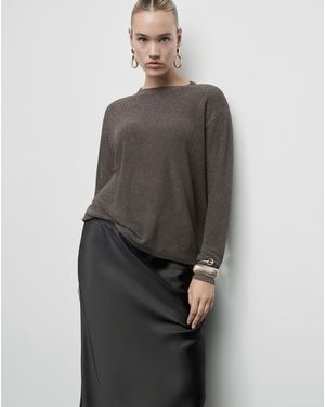 Mango Crew Neck Jumper - Grey