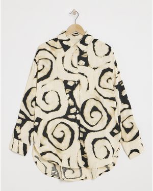 Simply Be Linen Mix Shirt - Multicolour