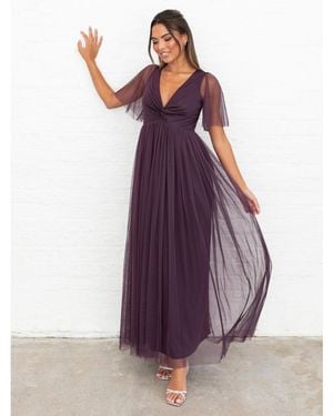 Anaya with love Anaya Plain Dress - Purple