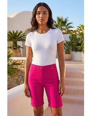 Roman Roman Turn Up Stretch Shorts - Multicolour