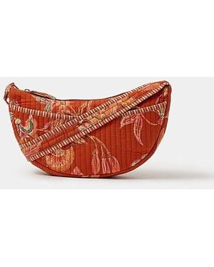 Accessorize Floral Sling Crossbody Bag - White