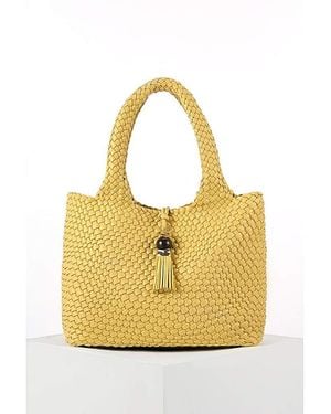 LUELLA GREY LONDON Luella Saskia Woven Tote - Yellow