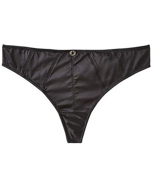 Simply Be Sexy Satin Midi Thong - Black
