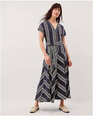 Monsoon Shilta Stripe Jersey Maxi Dress - Black