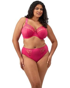 Elomi Zarla High Leg Knicker - Red