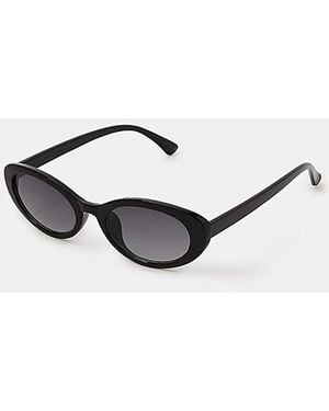 Accessorize Resin Oval Sunglasses - White