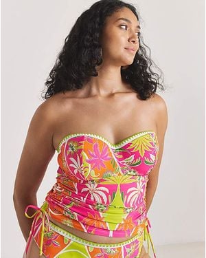 Figleaves Frida Bandeau Tankini Top - Orange