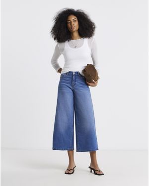 Simply Be 24/7 Culotte Jeans - Blue