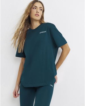 Gym King Dynamic Boyfriend T-Shirt - Blue