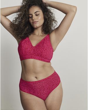 Lemonade Dolls Leopard Mesh Brief - Red