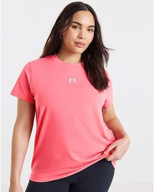 Under Armour Rival Short Sleeve T-Shirt - Red
