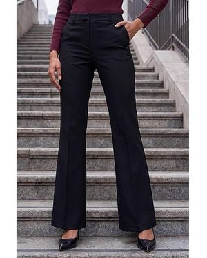 Roman Petite Roman Short Bootcut Stretch Trousers - Black