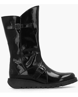 Fly London Mes Ii Calf Boots - Black