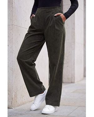 Roman Roman Cord Wide Leg Trousers - Grey