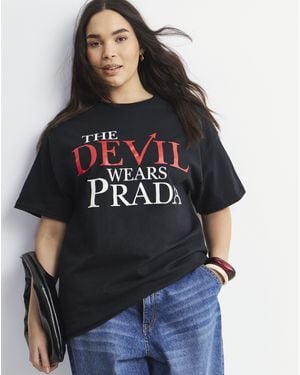 Simply Be The Devil Wears Prada Tee - Blue