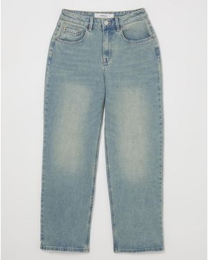 Simply Be Vintage Wash Authentic Dad Jean - Blue