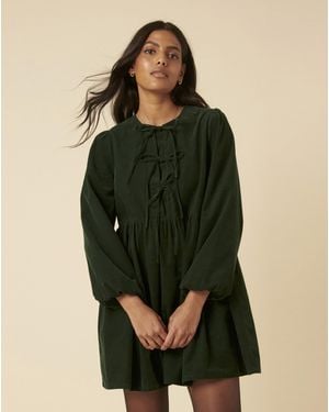 Nobody's Child Eden Mini Cord Dress - Green